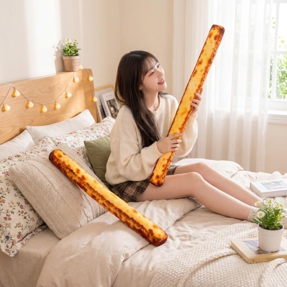 Creative Bread Plush Toy Soft Cake Plush Doll Kids Toy Long Egg Tarts Plush Doll Home Decor