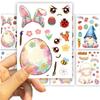 Easter Cute Egg Bunny Stickers (8pcs), Cartoon DIY Stickers, Children's Holiday Gifts, Diary Decorations, Computer Decorations