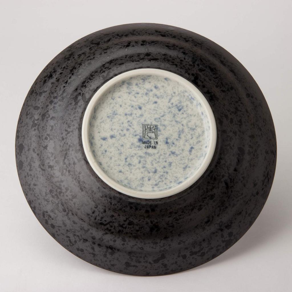 Mino Ware Qinghai Wave -Edo Komon- Noodle Plate W20237