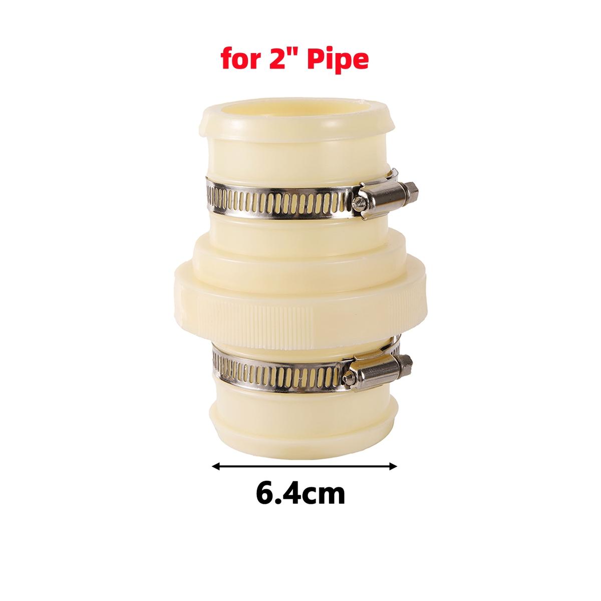 

2 /2.5 /3 /4 Water Belt Pipe Connector with Stainless Steel Clamp Garden Greenhouse Agriculture Irrigation Large Size Joint 1Pc