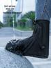 Rainproof Non-Slip Mid-Calf Overshoes with Wear-Resistant Tire Sole and Seamless Edging for Students