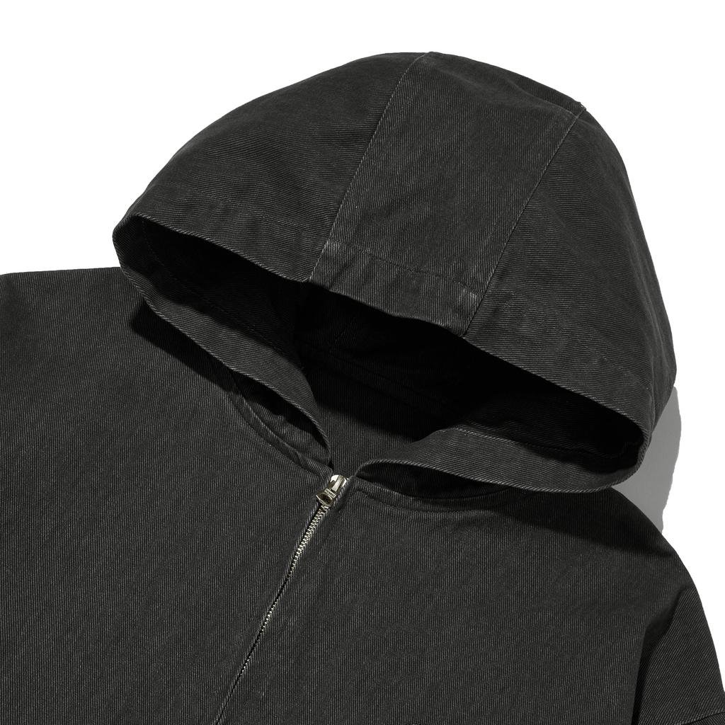 Filluminate Washed Active Hooded Jacket - Charcoal