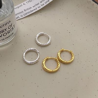 Twist Earbuds Wrapped Earrings Light Luxury French Retro Earrings Autumn and Winter New Earrings for Women