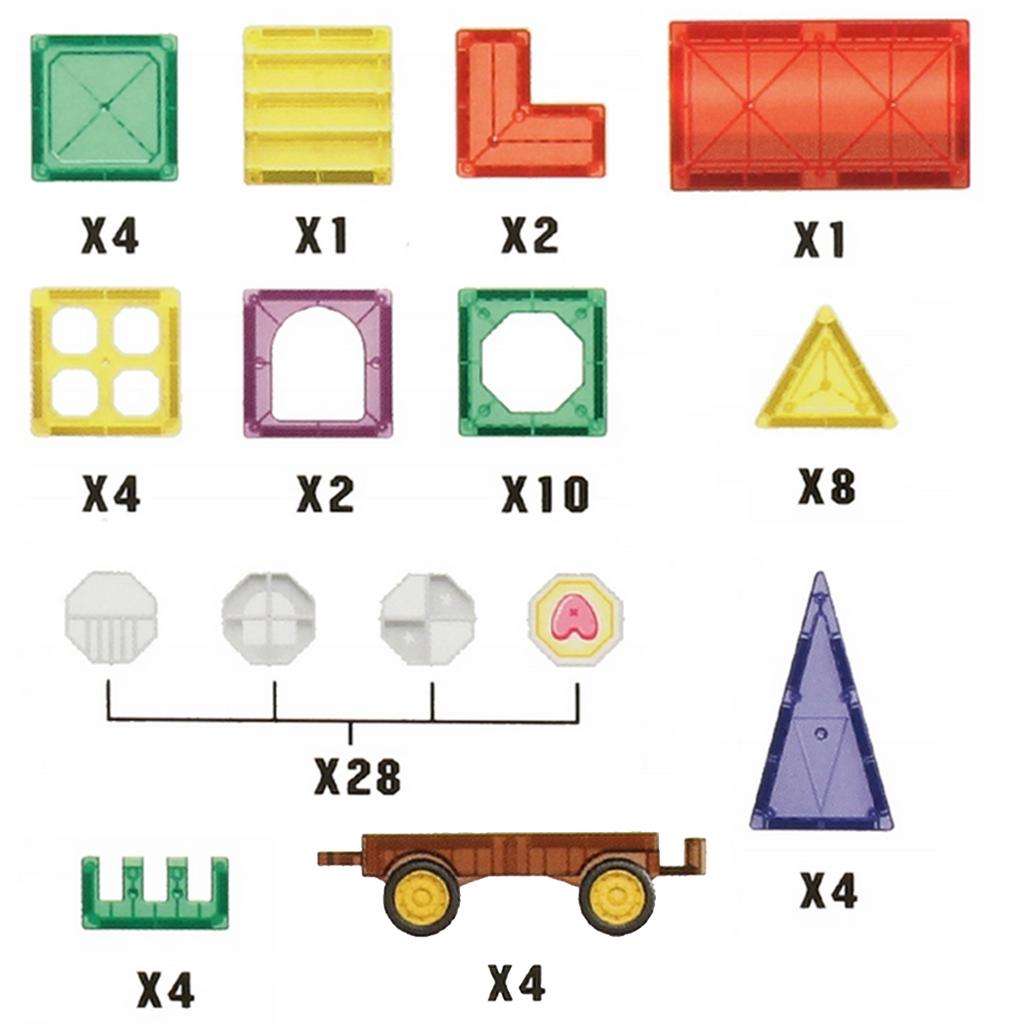 Magnetic Educational 3D Creative Blocks 72 Pieces