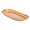 Rustless steel Towel Tray Oval Outline Storage Tray Decorative Look Display Dish  Fruit Nut Storage