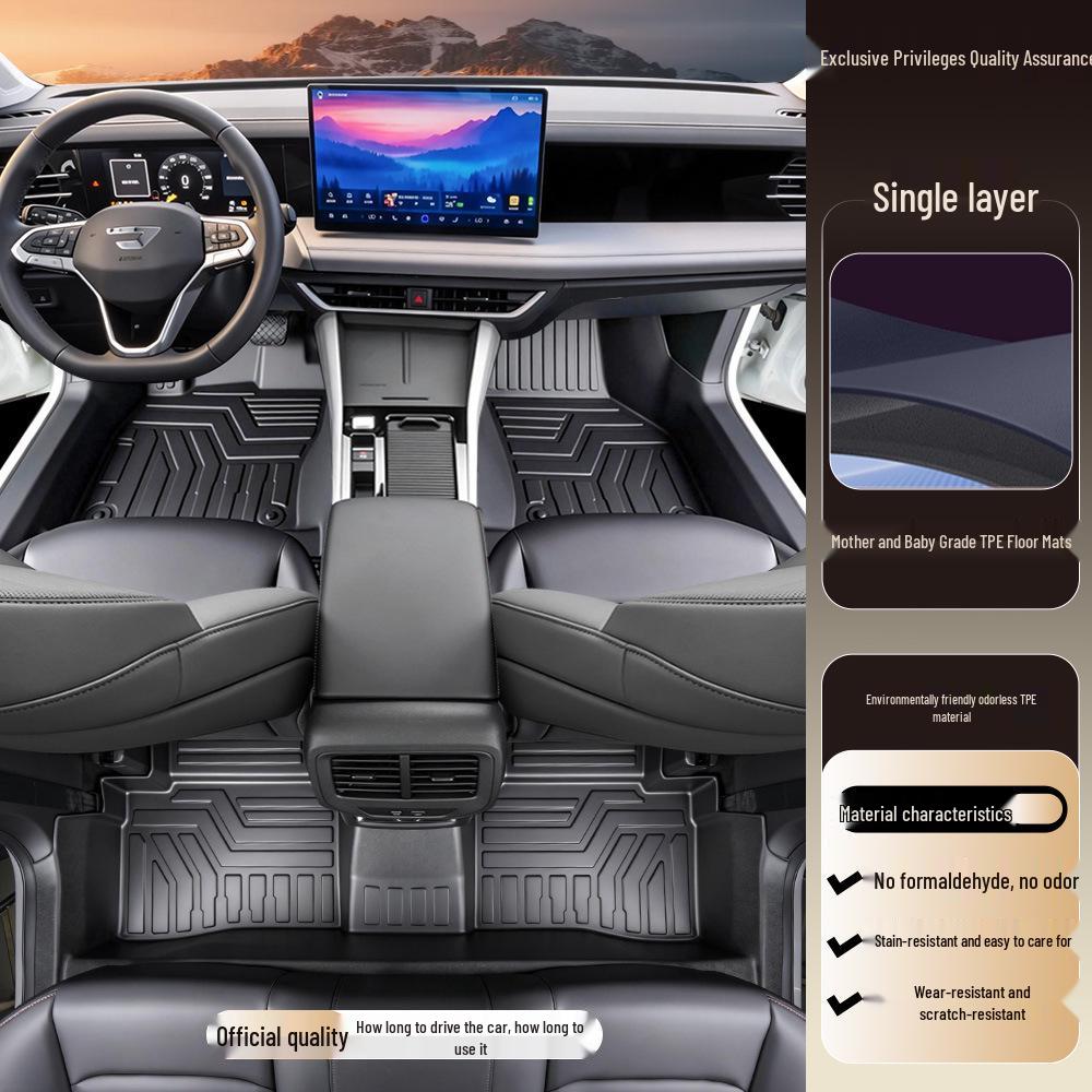 

FAW Jetta VS8 TPE Full Coverage Foot Mats - Automotive Interior Accessories Jetta VS8 [TPE Foot Mat Upgrade Threshold]