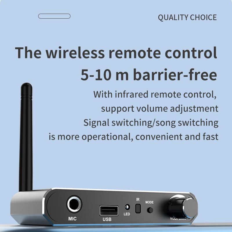 HIFI Bluetooth 5.2 Audio Receiver DAC Coaxial Digital To Analog Converter 3.5mm AUX RCA Mic U-Disk Jack Stereo Wireless Adapter