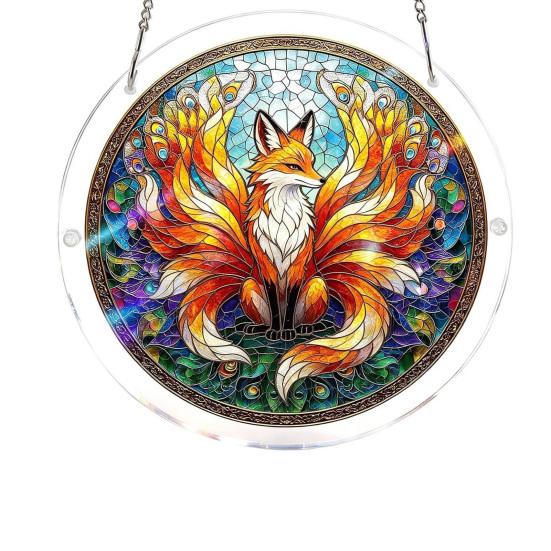 

Jigsaw Puzzle Suncatcher, DIY Puzzles Acrylic Sun Catcher, Stained Glass Window Hanging Ornament for Home, Garden Decor, Gift for Women, Mom, Friends H