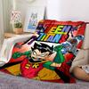 1 peça Cobertor de Flanela Teen Titans - Leve Macio Quente para Todas as Estações para Sofá, Cama, Viagem, Acampamento L1029096