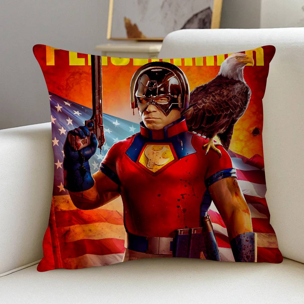 Film P-Fredsmäklare Kuddfodral Bil Prydnadskuddfodral För Soffa Bil Julklapp 40x40cm 45x45cm