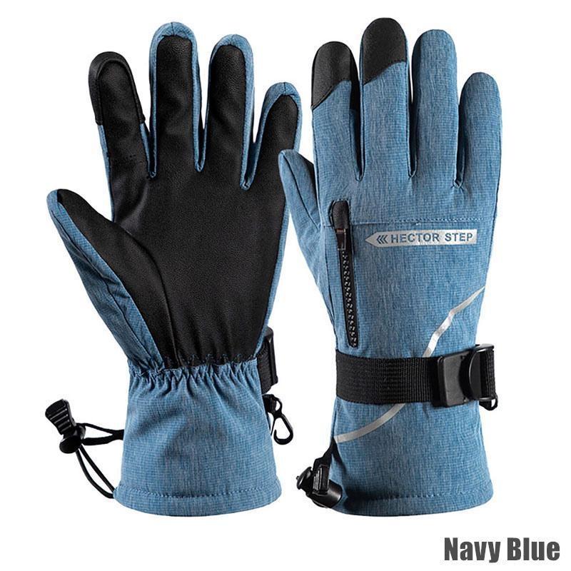 Unisex Windproof Warm Winter Ski Gloves Waterproof Touch-Screen Fleece Non-slip Snowboard Snowmobile Outdoor Hiking Gloves