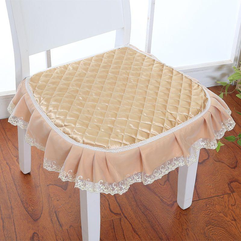 Simple Style Solid Color Dining Chair Cushion 43x45cm Home Decor Seat Cushion Thicken Non-slip Office Sedentary Stool Pads