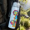 1PC Colorful Robot Block Art 750ml Color Plastic Sports Water Bottle Leakproof Flip Straw Lid Suitable for Sports Office Home Use