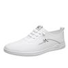 Men's shoes 2025 summer new versatile lightweight thin men's casual leather shoes one pedal soft-soled non-slip white shoes