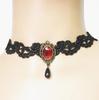 European And American Gothic Lace Collarbone Chain Women's Choker Simple Black Punk Accessory Collar