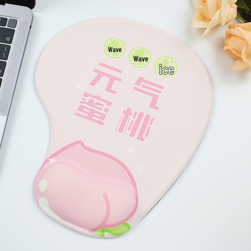 Creative Cartoon Silicone Wrist Rest Mouse Pad & Keyboard Hand Rest - Cute Desk Mat