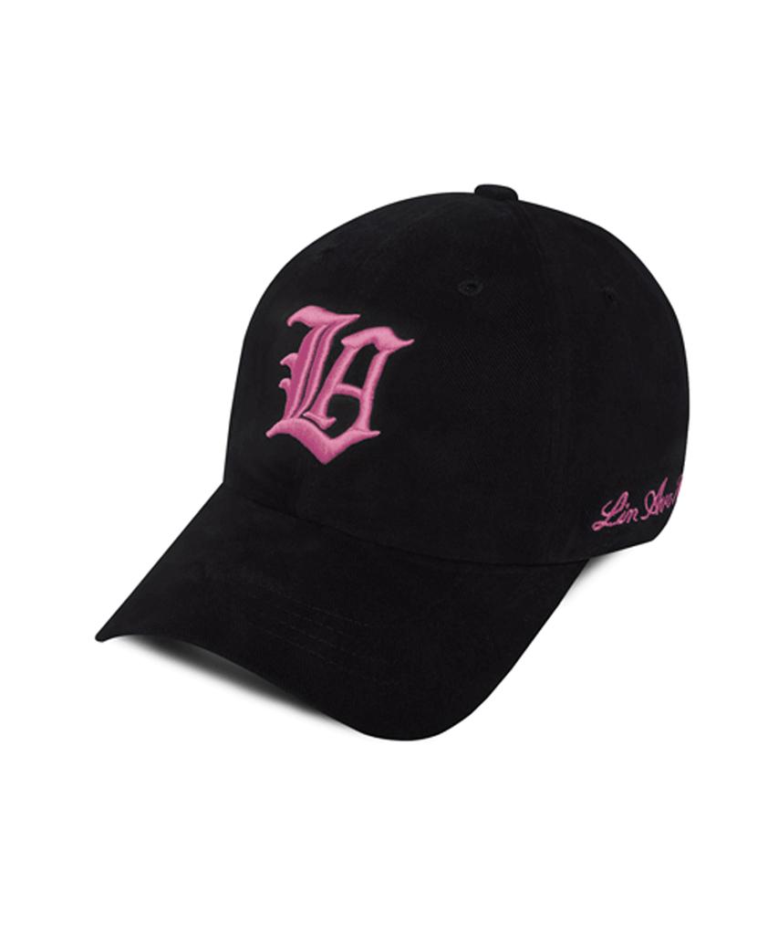 Line Binyu New La Bold Cotton Ball Cap - Pink Black