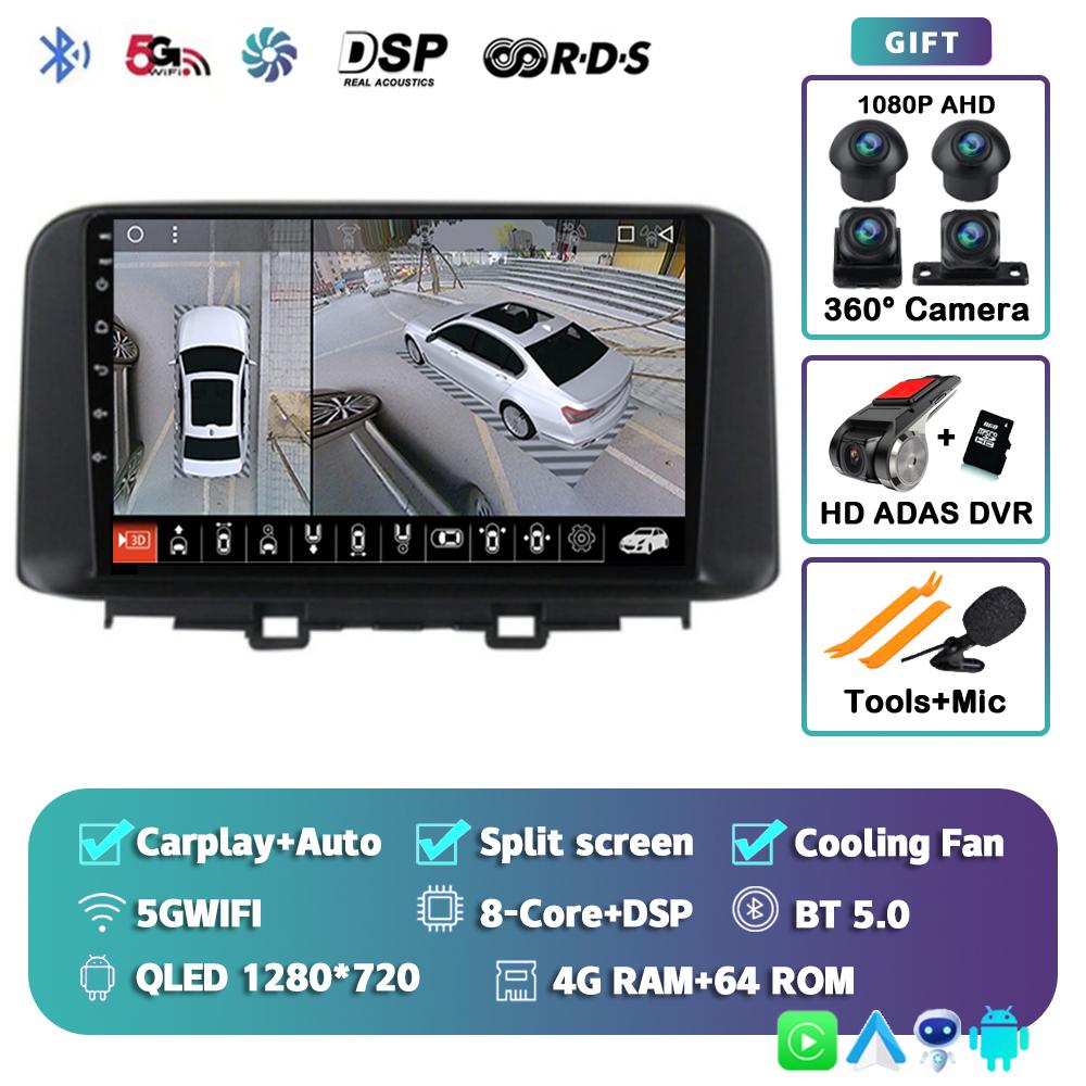 Android 14 Carplay Auto For Encino 2018 - 2020 Car Radio 4G+WIFI Player Multimedia Stereo 360 Camera Navigation Video AI Voice