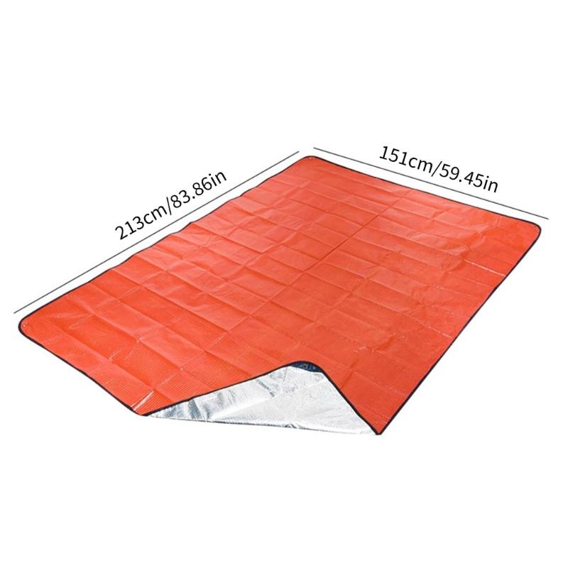 Portable Survival Blanket Large Folding Design Easy Carrying Backpacking Suitable for Camping Hiking Activity