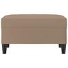 Footstool Cappuccino Brown 70 X 55 X 41 Cm Artificial Leather