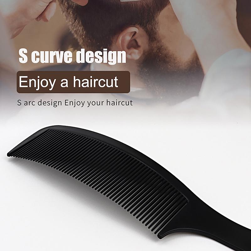 Barber Hair Cutting Home Haircut Curved Positioning Comb S Arc Design Hair Clipper Comb Salon Barbershop Hairdresser Tool
