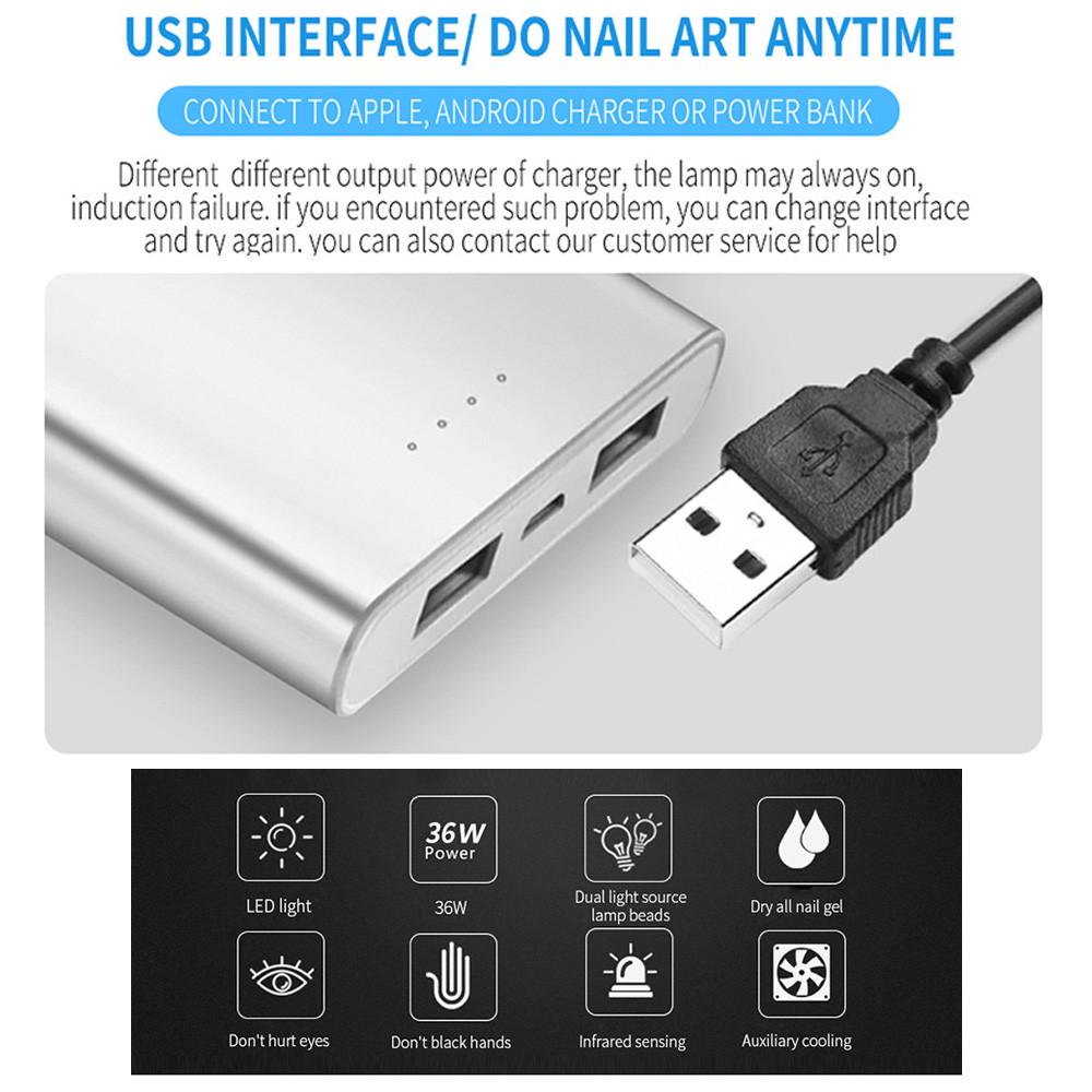 Buy Beauty USB Panda 36W LED UV Nail Gel Curing Lamp Dryer Machine Cure