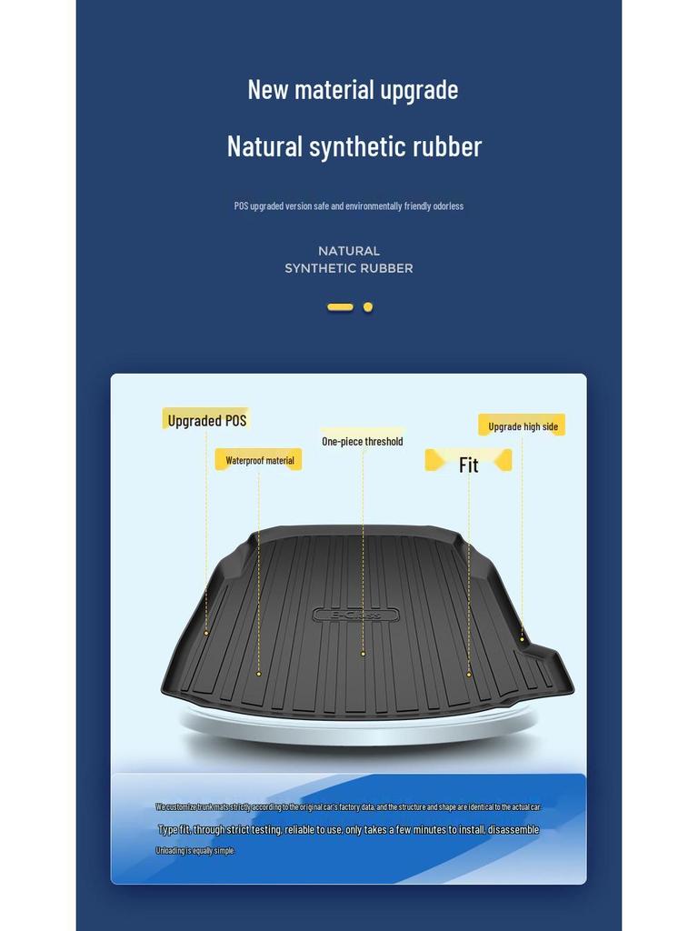 Alpine 8 Custom Trunk Mat: Fits 25 Models, 3D TPE Design, Anti-Scratch & Wear-Resistant.