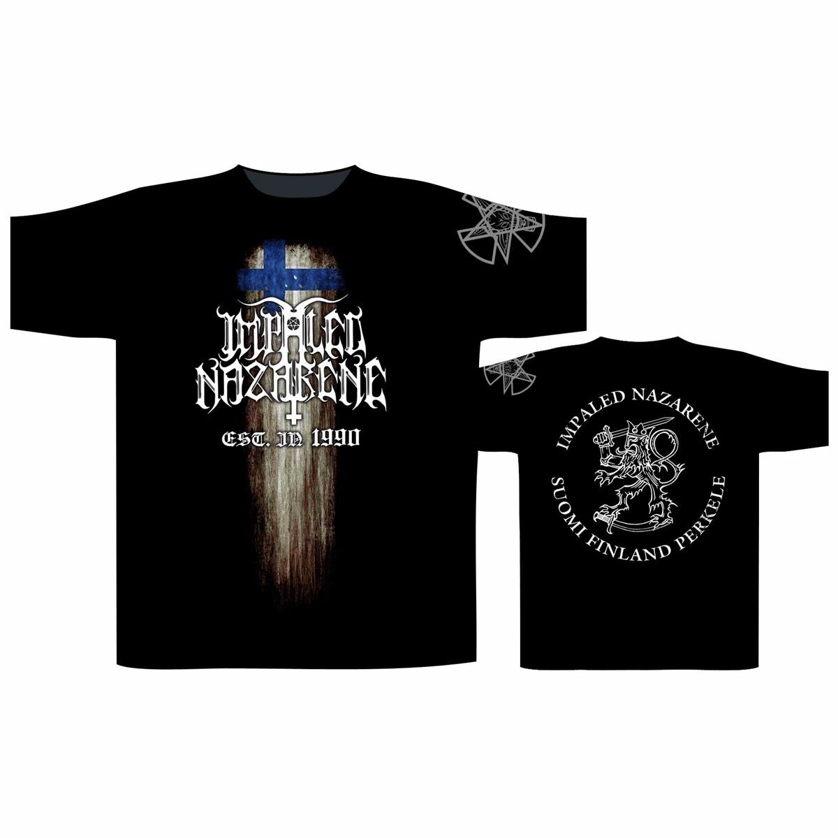 Impaled Nazerene Suomi Finland Perkele T-Shirt NEW # OFFICIAL M