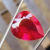 28 Ct Natural Mozambique Rich Red Ruby Pear Shape Certified Loose Gemstone