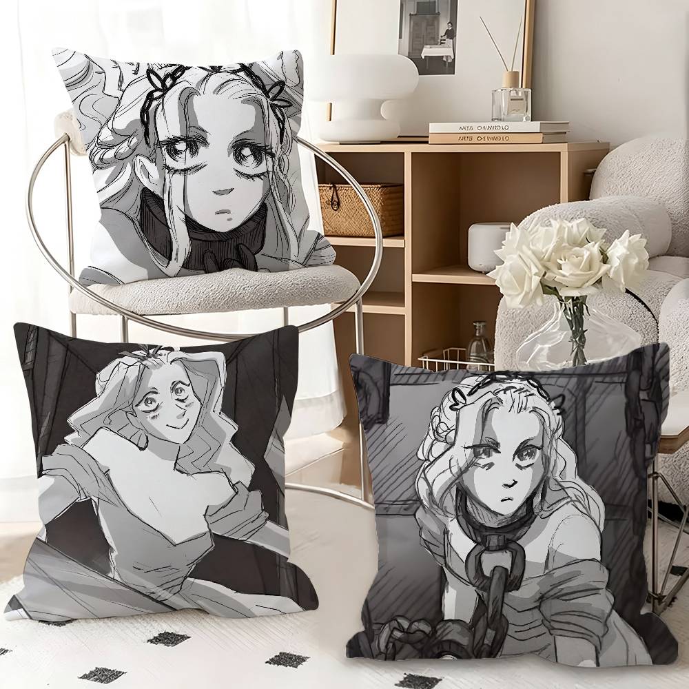 1pc S-Slay The Princess Pillow Case Fashion Square Pillowcase Bedroom Sofa Room Ins Decoration Leisure
