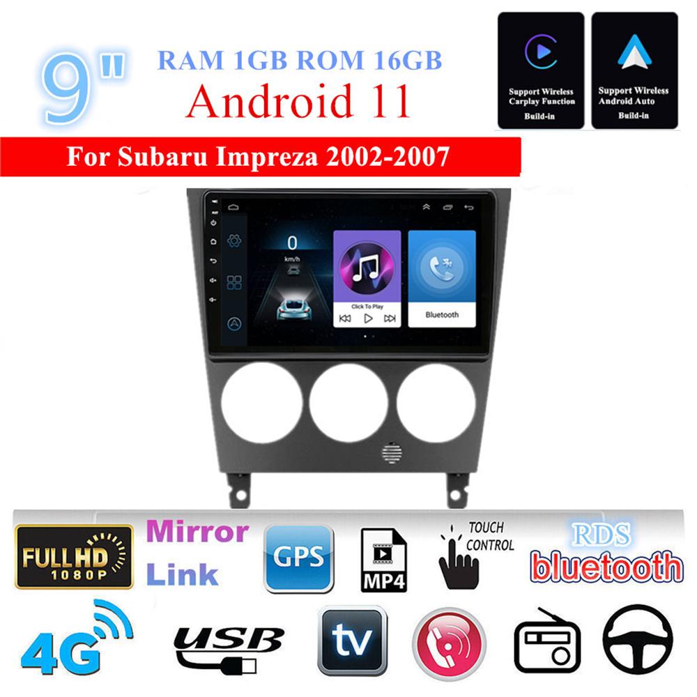 Navigation All-in-one Unit 9" Standard With CarPlay For Subaru Impreza 2002-2007
