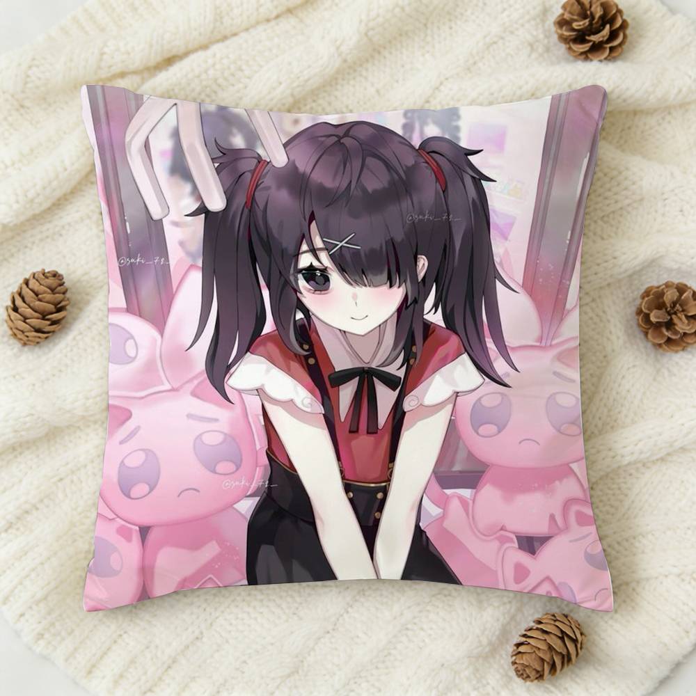 New AAme Chan Needy Streamer Overload Doublesided Printed Square Decorative Cushion Cover for Sofa Living Room Home Decor