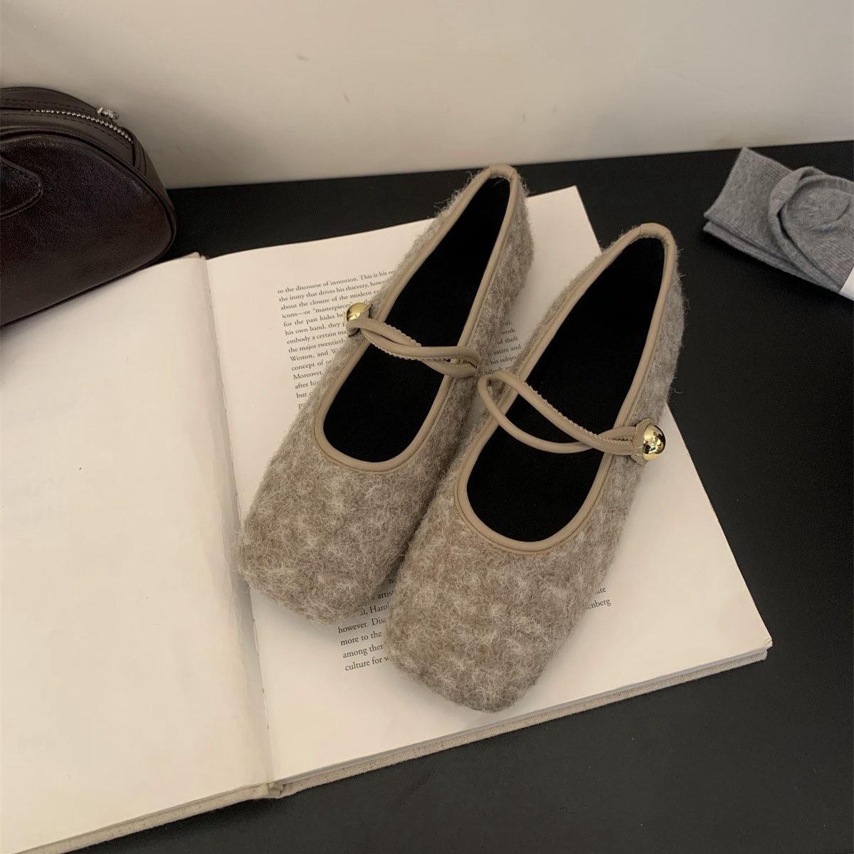 

Туфли Мао Мао женская одежда новый ретро темперамент нежный сказочный вечер плоская квадратная голова туфли Мэри Джейн осенью и зимой 40