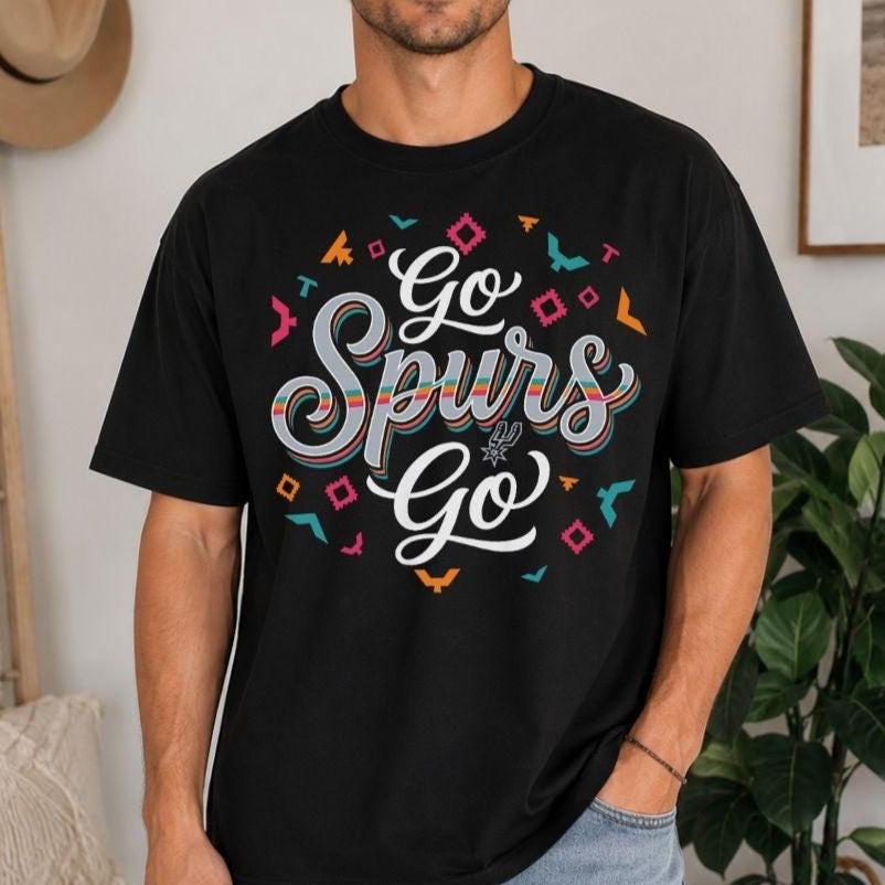 Go Spurs Go Basketball Shirt, Game Day Basketball Fan Tee, Basketball Supporter Shirt.