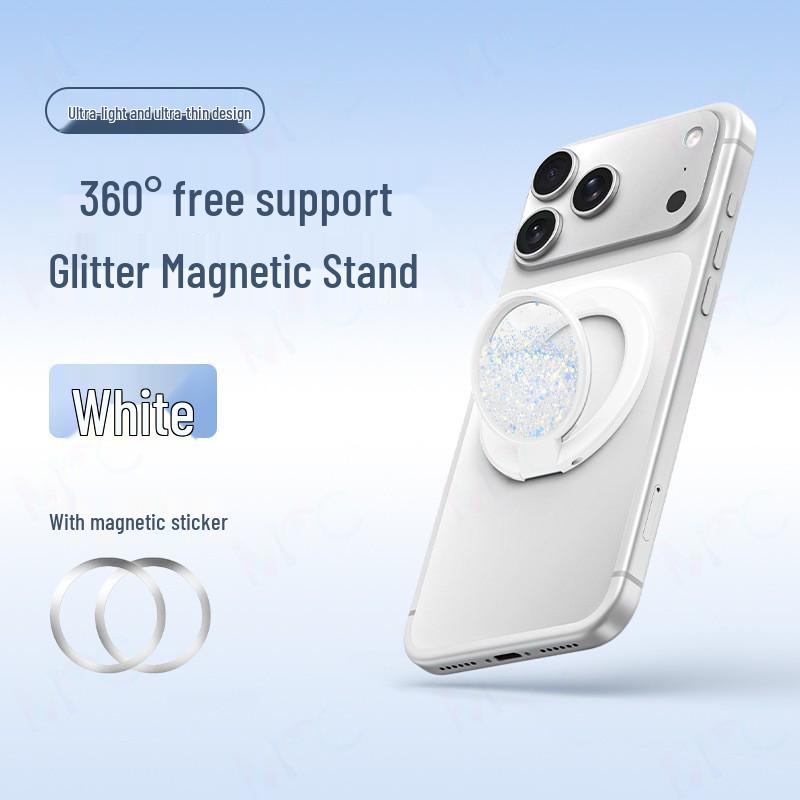 Magnetic Alloy Phone Stand: Multi-functional Desktop Holder for Universal Use