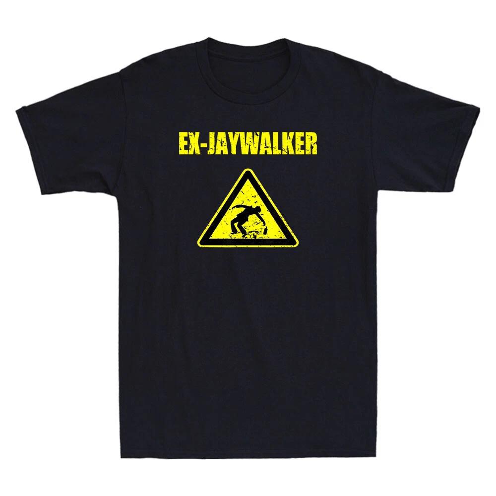 The Jaywalker Ex- Alcoholic AA NA Sobriety Funny Graphic Vintage Men s T-Shirt L