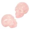 2 Inch Crystal Skull Head Hand Carved Polished Carving Skull Statue Miniature Skulls Ornaments for Meditation Relaxing