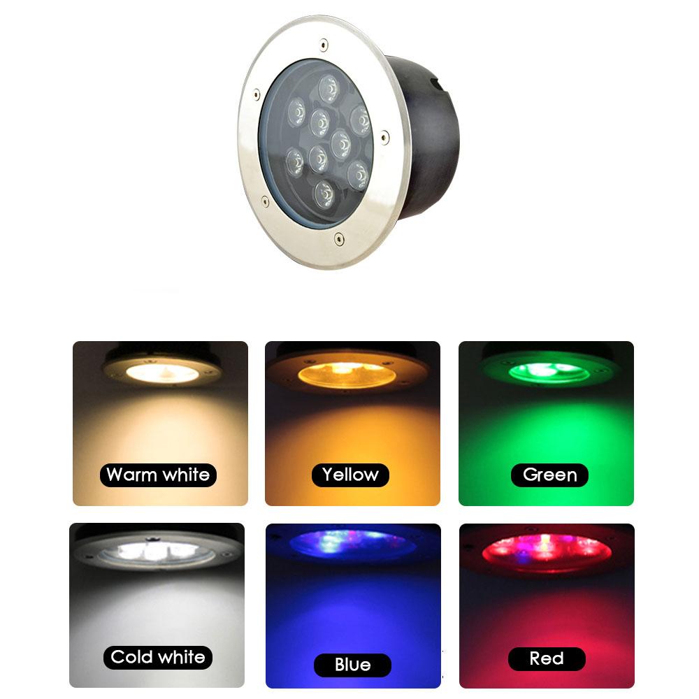 LED Underground Light 5W 10W 12W Floor Lamp Outdoor Ground Garden Square Path Buried Yard Spot Landscape IP68 AC85-265V DC12V