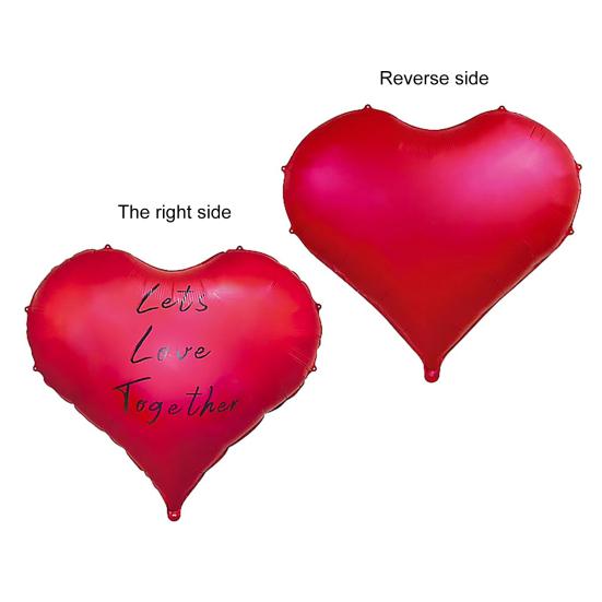 Balónek ve tvaru srdce Valentýnská narozeninová párty Výročí zásnuby Svatební výzdoba Pojďme se spolu milovat Všechno nejlepší k narozeninám Tisk balónu Foto rekvizita