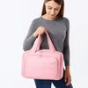 Large Capacity Handheld Cosmetic Bag Solid Color Pouches Bag Organizer Make Up Pouch Bag  Storage