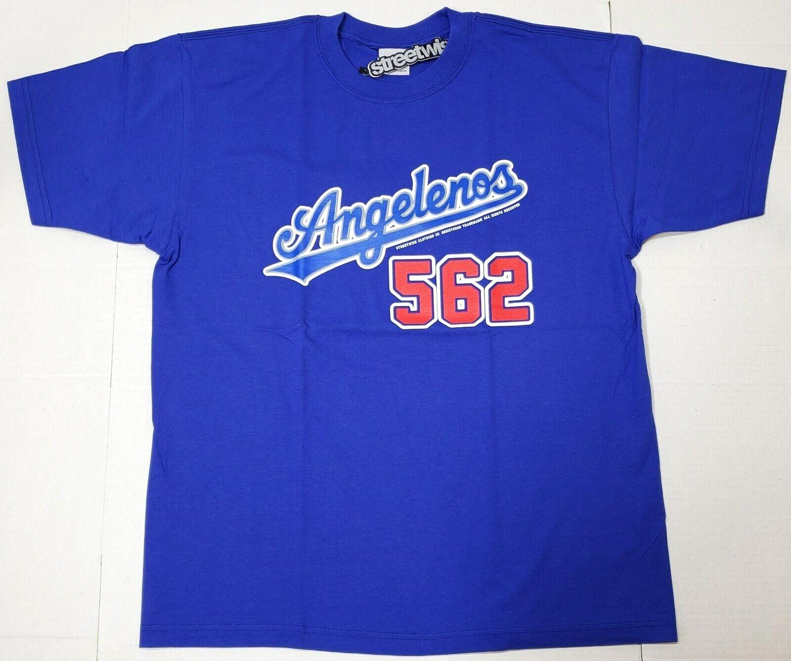 STREETWISE 562 T-shirt LA Angelino Urban Streetwear Tee Men s Blue NWT XXXXL