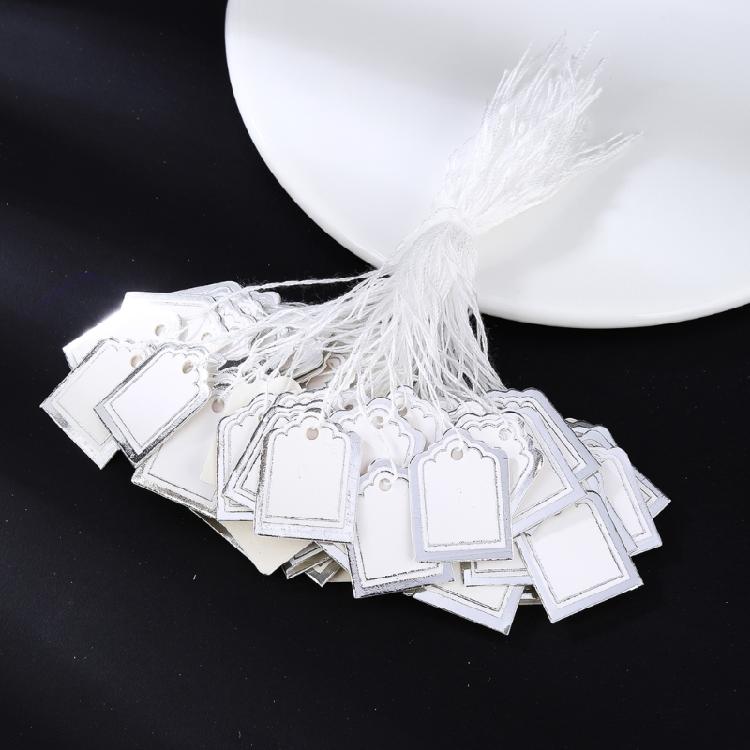 Trapezförmige Schmuck-Preisschilder 500 Stück Stabiles Papier Inventur-Beschriftungssysteme