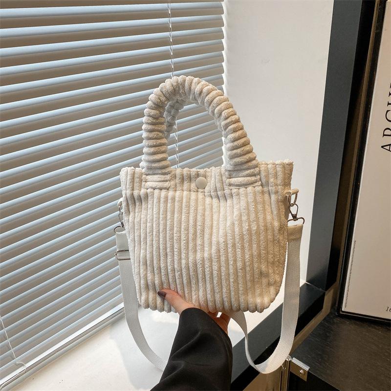 Corduroy Simple Large Capacity Casual Crossbody Bags for Women Shoulder Bags Purse and Handbags Designer Bag  