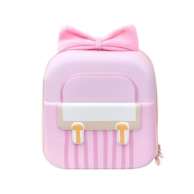 Kids Cartoon Bow Backpack - Cute, Lightweight, Double-Shoulder Bag for Kindergarten Boys & Girls