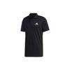 Adidas Polo Shirts Men's Black Polo Collar Moderate Straight Fit GL0483