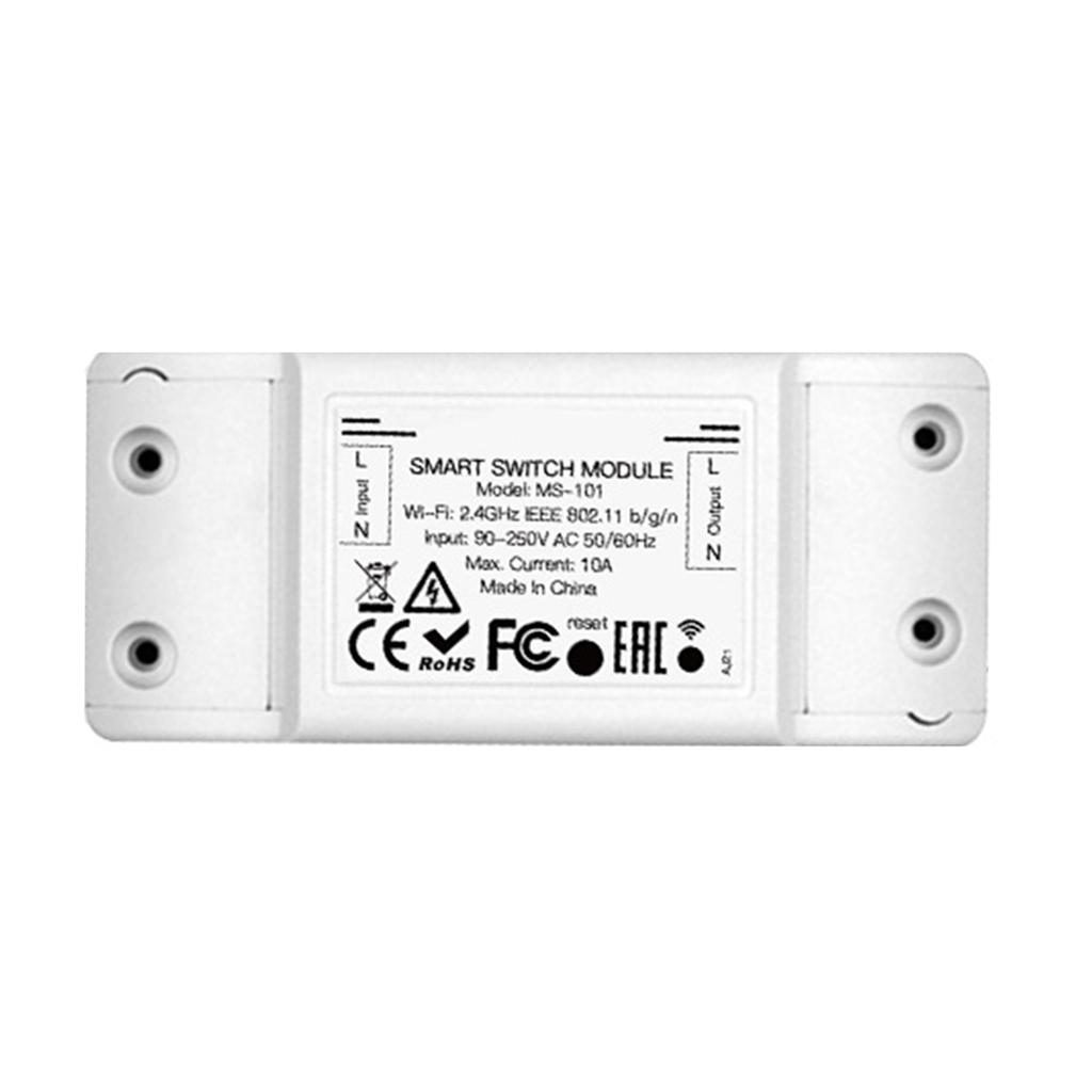 WiFi Smart Light Switch 10A for Tuya Ecosystem with Single Pole Installation and Timer Based On Off Scheduling
