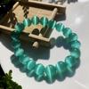 10MM Multicolor Cat's Eye Beaded Bracelet - Exquisite Chinese Ancient Style Crystal Design