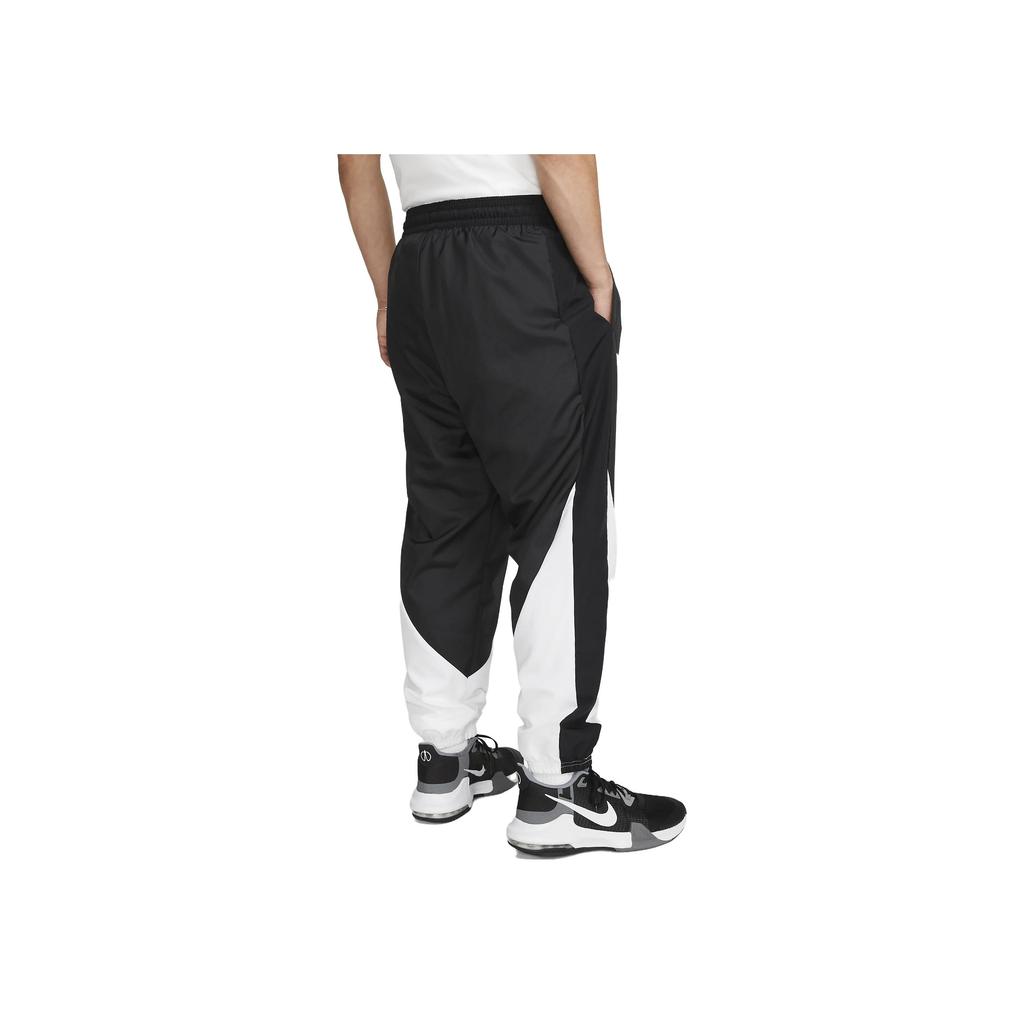 Nike Elastic Waist Letter Print Cuffed Casual Pants Men Bottoms Black FB6967-010