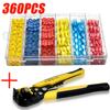 60-480PCS T Tap Wire Connectors Kit Electrical Connectors Kit Spade Terminals Quick Splice Disconnect Wire Taps (22-10 AWG)