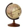 New 22cm World Globe Earth Map In English Retro Wooden Base Earth Instrument Geography Education Globe Desk Decoration Furniture